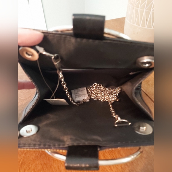 Clutch Purse  Black and Rhinestone - Picture 5 of 6